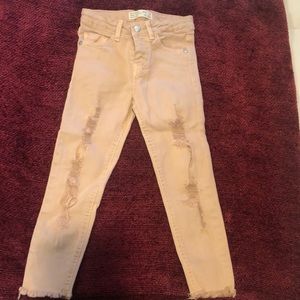 NEW - Zara girls pink jeans